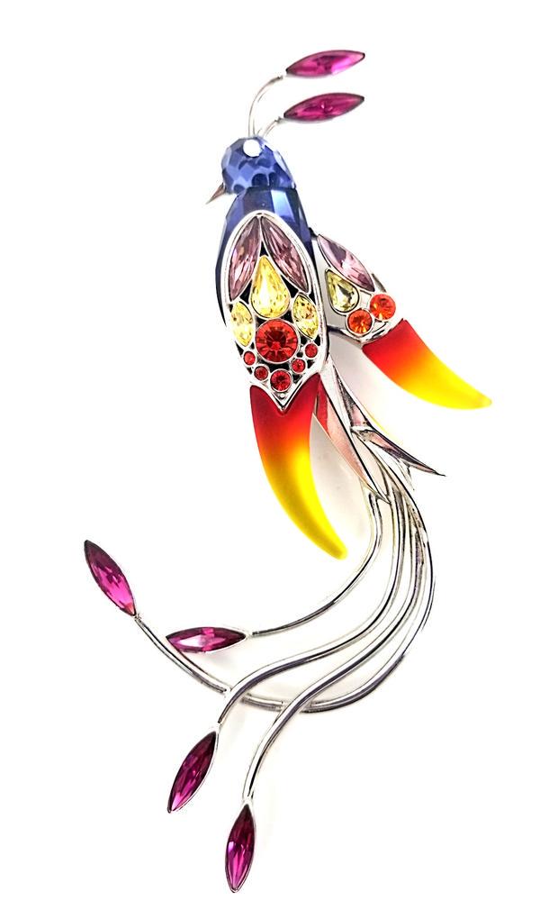 Daniel Swarovski Paradise Crystal Bird Lapel Pin Brooch: Daniel Swarovski Paradise Crystal Bird Lapel Pin Brooch Collectible, Limited Edition. We offer this incredible piece of art from the true artist, Daniel Swarovski. This piece, called the Paradise, is 