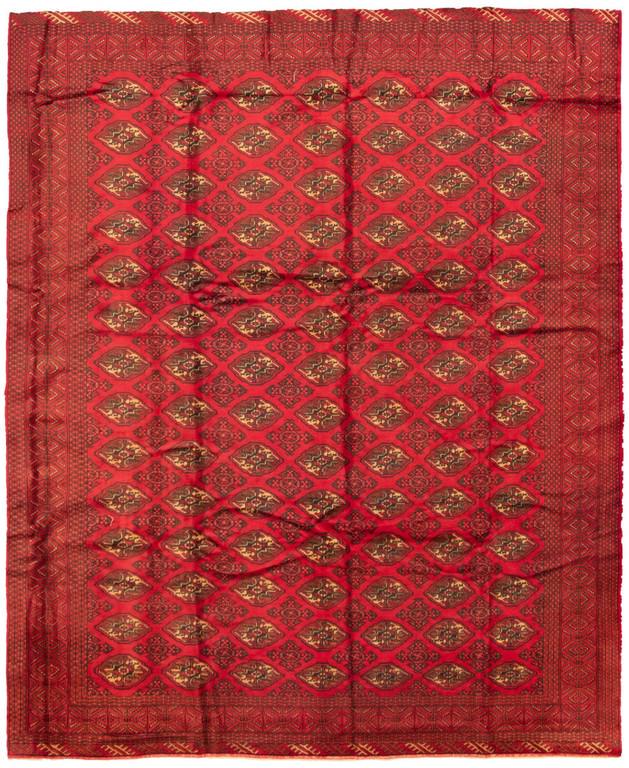 Hand-knotted Khal Mohammadi Red Wool Rug 9'7" x 11'5" (1 of 4)
