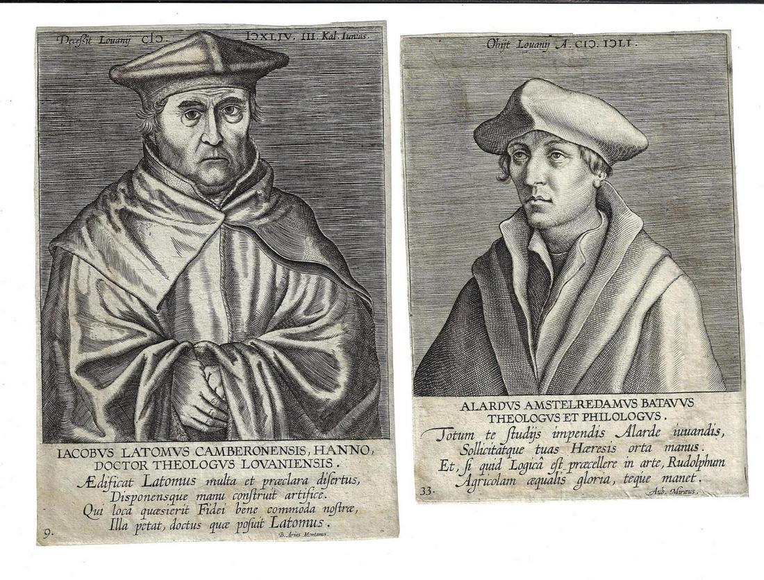 Two 16th C Engravings Dutch Notables (1 of 1)