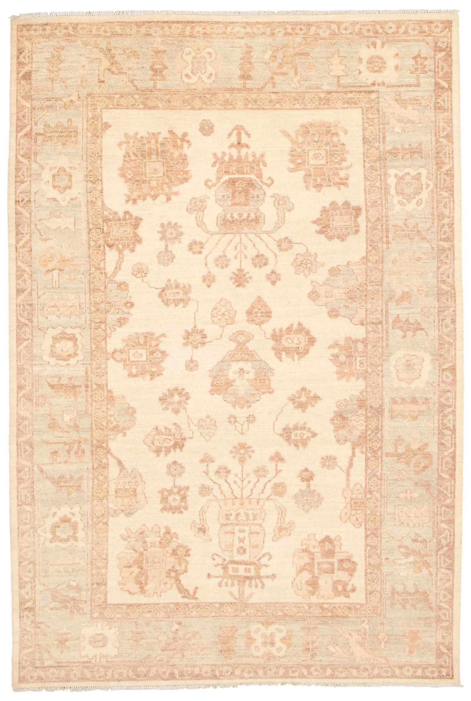 Hand-knotted 18/20 Pak Finest Oushak Rug 6'2" x 9'0" (1 of 7)