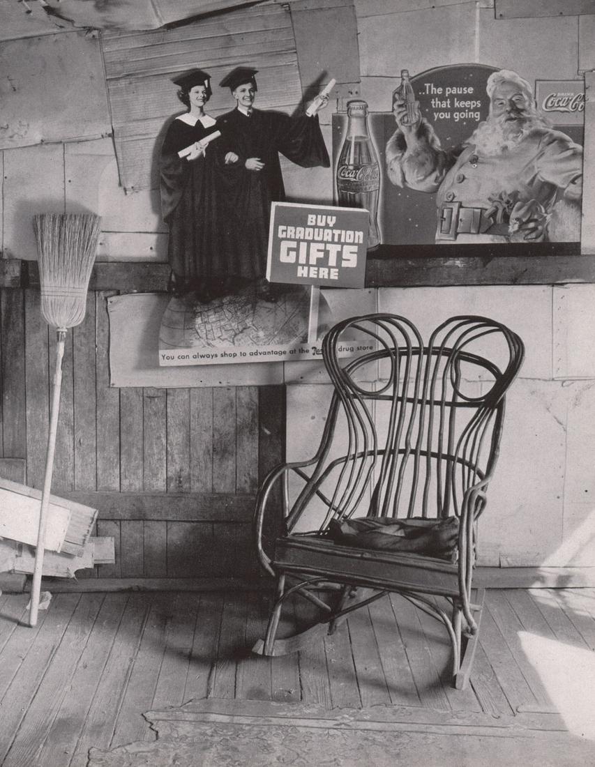 WALKER EVANS - West Virginia Coal Miners House,: Artist: WALKER EVANS Print Title: West Virginia Coal Miners House, Interior detail, 1935 Printing Date: 1930’s Medium: Photoengraving Printed in: the USA Image Size: 8 x 6.5” Walker Evans(1903–1