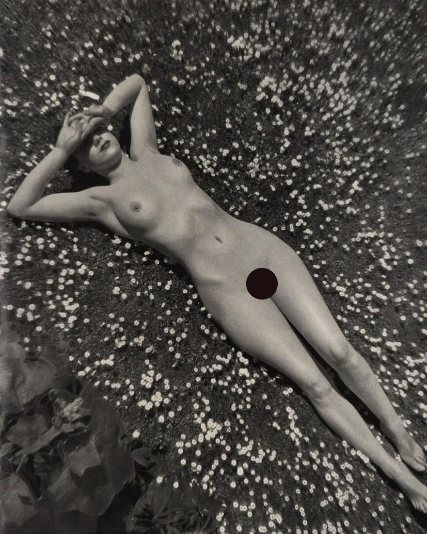 ZOLTAN GLASS - Reclining Nude: Artist: ZOLTAN GLASS Print Title: Reclining Nude Printing Date: 1955 Medium: Photoengraving on glossy clay coated paper Printed in: Germany Image Size: (inches) approx 10 x 7.5” Zoltan Glass (1903 �