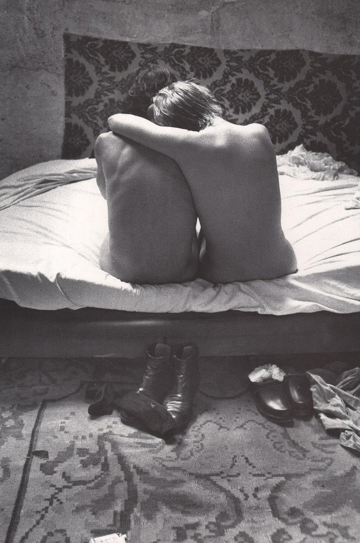 JEAN-FRANCOIS JONVELLE - Comfort: Artist: JEAN-FRANCOIS JONVELLE Print Title: Comfort Medium: Photoengraving Printed 1980’s in France Image size (inches) approx. 10.5 x 7” Jean-François Jonvelle (1943-2002), was a French photogra