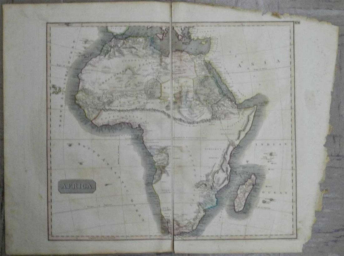 Africa.: Title: Africa. Publication Date: 1817 Cartographer: THOMSON, JOHN & CO. Publisher: JOHN THOMSON, JUNR. & CO. Brief Description: No.38 from Thomson's New General Atlas 1817. J. & G. Menzies sculpt. Pol