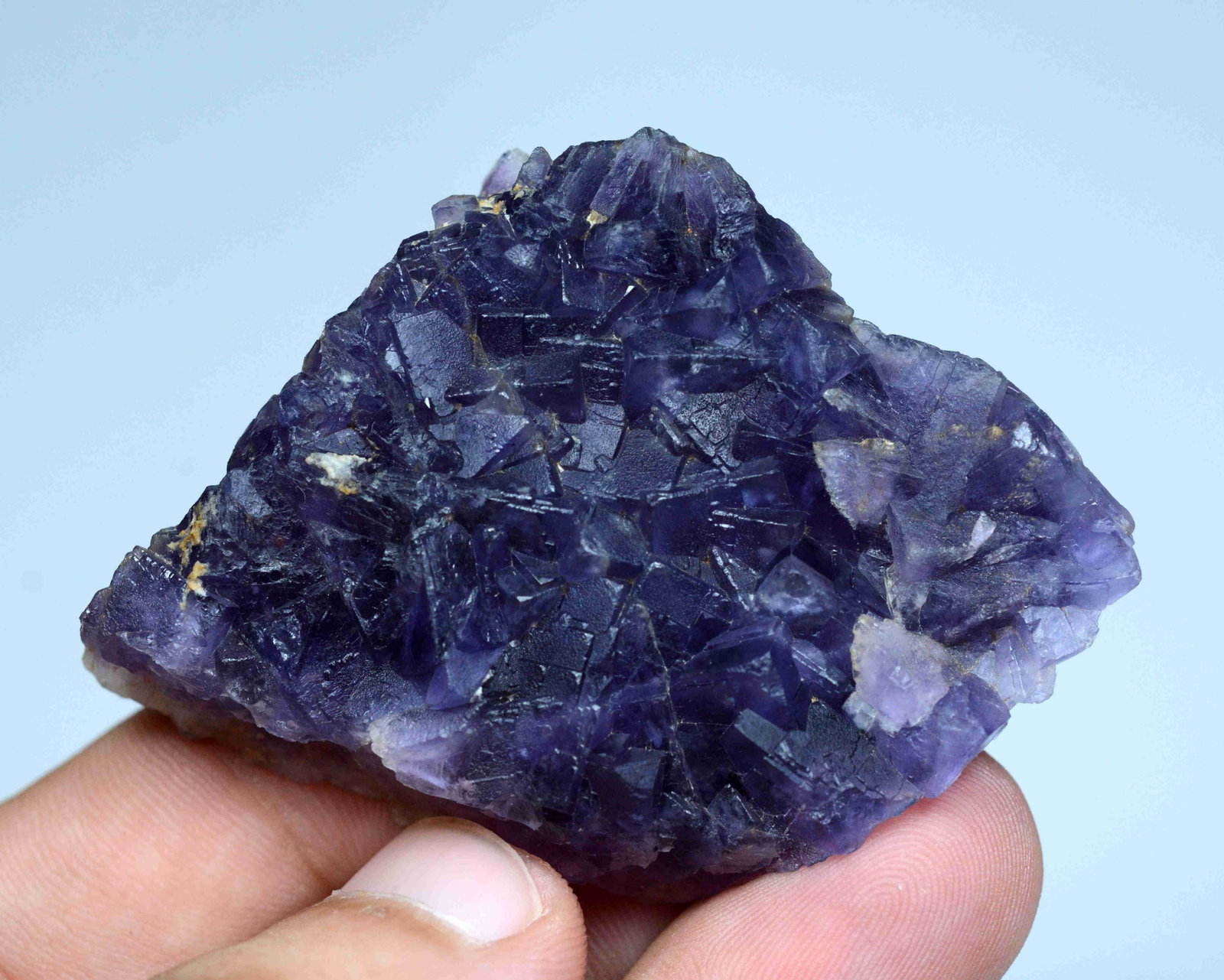 58 Gram Beautiful Natural Fluorite Specimen: Title:58 Gram Beautiful Natural Fluorite Specimen Weight: 58 Gram Size/Dimensions: 65x44x13 mm Origin: Pakistan Reserve: $15.00 Shipping: Domestic: Flat-rate of $15.00 to anywhere within the contiguou