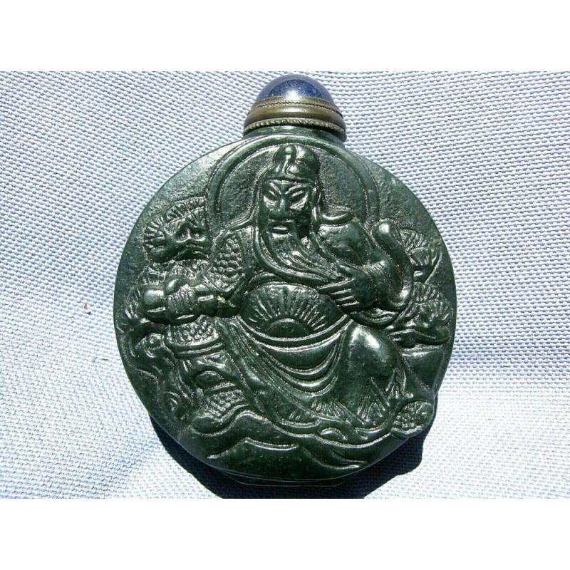 Guan Yu Snuff Bottle Black Stone Hand Carved We can: Guan Yu Snuff Bottle Size: 63x19x50 mm (2,5x0,75x2 inch) Reserve: $90.00 Shipping: Domestic: Flat-rate of $9.00 to anywhere within the contiguous U.S. International: Foreign shipping rates are determi