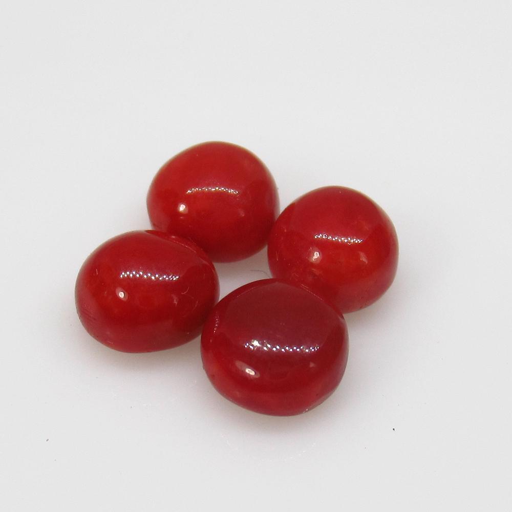 6.00 Ctw Natural 4 Italian Red Coral Oval Round Set (1 of 2)