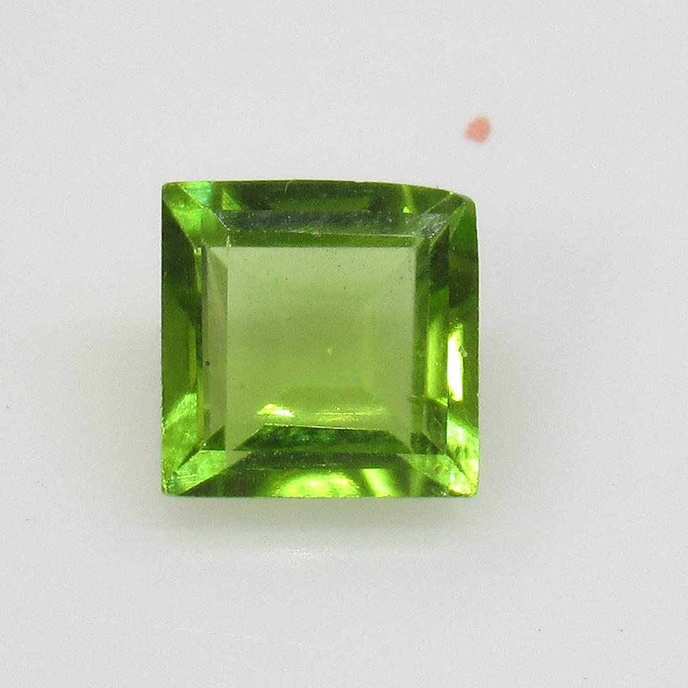 1.56 Ctw Natural Pakistan Peridot Square Cut: No Reserve! Title: 1.56 Ctw Natural Pakistan Peridot Square Cut Color/Clarity:VVS Gemstone: Peridot Carat Weight: 1.56 Size/Dimensions: 6.80 x 6.80 x 3.50 mm Additional Information:Top Class Luster / 