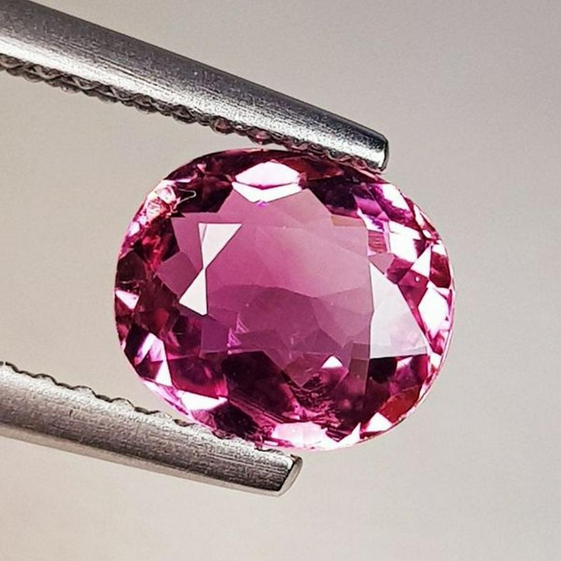 Natural Rhodolite Garnet Oval Cut 1.14 ct: No Reserve! Title: Natural Rhodolite Garnet Oval Cut 1.14 ct Color/Clarity: VVS - VS Gemstones: Gemstones Carat Weights: 1.14 Size/Dimensions: 7.40 x 6.30 x 3.50 Additional Information: Oval - Burma S