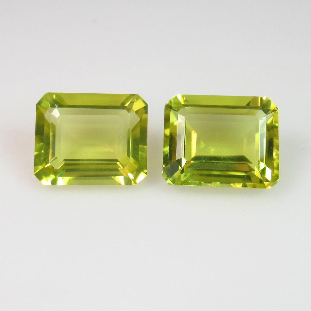 7.91 Ct Natural Lemon Quartz Octagon Pair: No Reserve! Title: 7.91 Ct Natural Lemon Quartz Octagon Pair Color/Clarity: VVS Gemstone: Natuarl Lemon Quartz Carat Weight: 7.91 Size/Dimensions: 11.10 x 9.00 x 5.60 mm / 2 PC's Additional Informatio