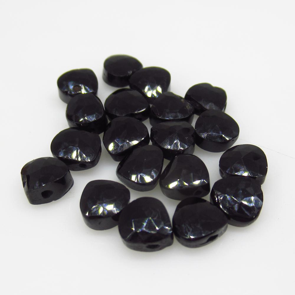 24.83 Ct Natural 22 Drilled Black Spinel Pear Beads: No Reserve! Title: 24.83 Ct Natural 22 Drilled Black Spinel Pear Beads Color/Clarity: Opaque Gemstone: Natural Black Spinel Beads Carat Weight: 24.83 Size/Dimensions: 5.6x5.7 to 5.9x5.7 mm / 22 PC's A