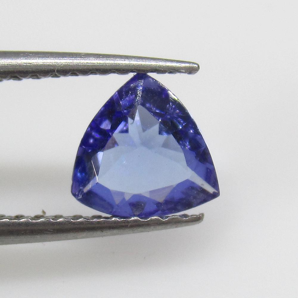 0.75 Ct Natural Tanzanite Trillion Cut (1 of 2)