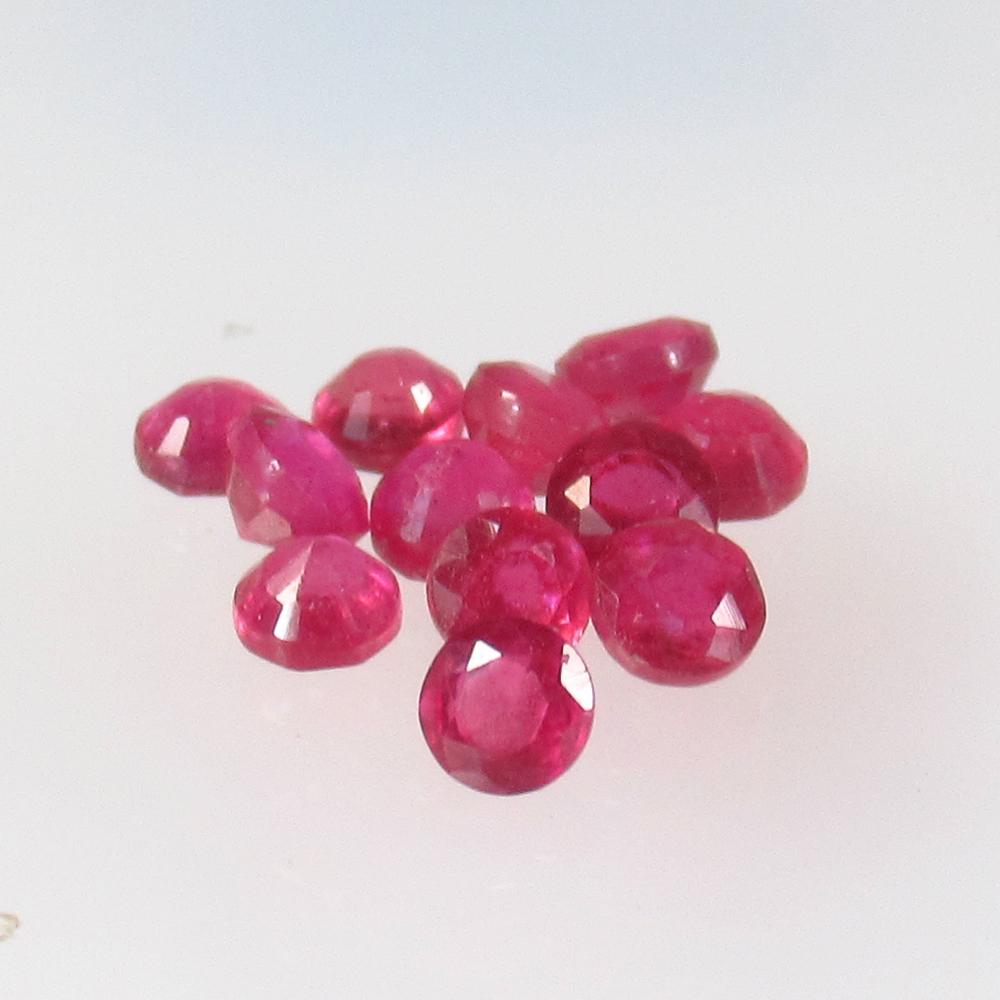 2.57 Ct Natural 13 Mozambique Red Ruby Jewellery Set (1 of 2)