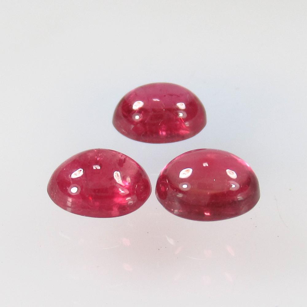 3.64 Ct Natural Red Ruby Oval Set (1 of 2)