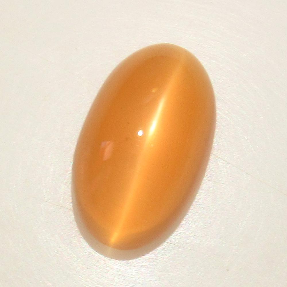8.51 Ct Natural Orange Moonstone Oval Cab: No Reserve! Title: 8.51 Ct Natural Orange Moonstone Oval Cab Color/Clarity: Transparent Gemstone: Natural Moonstone Carat Weight: 8.51 Size/Dimensions: 16.20 x 9.70 x 7.90 mm Additional Information: N