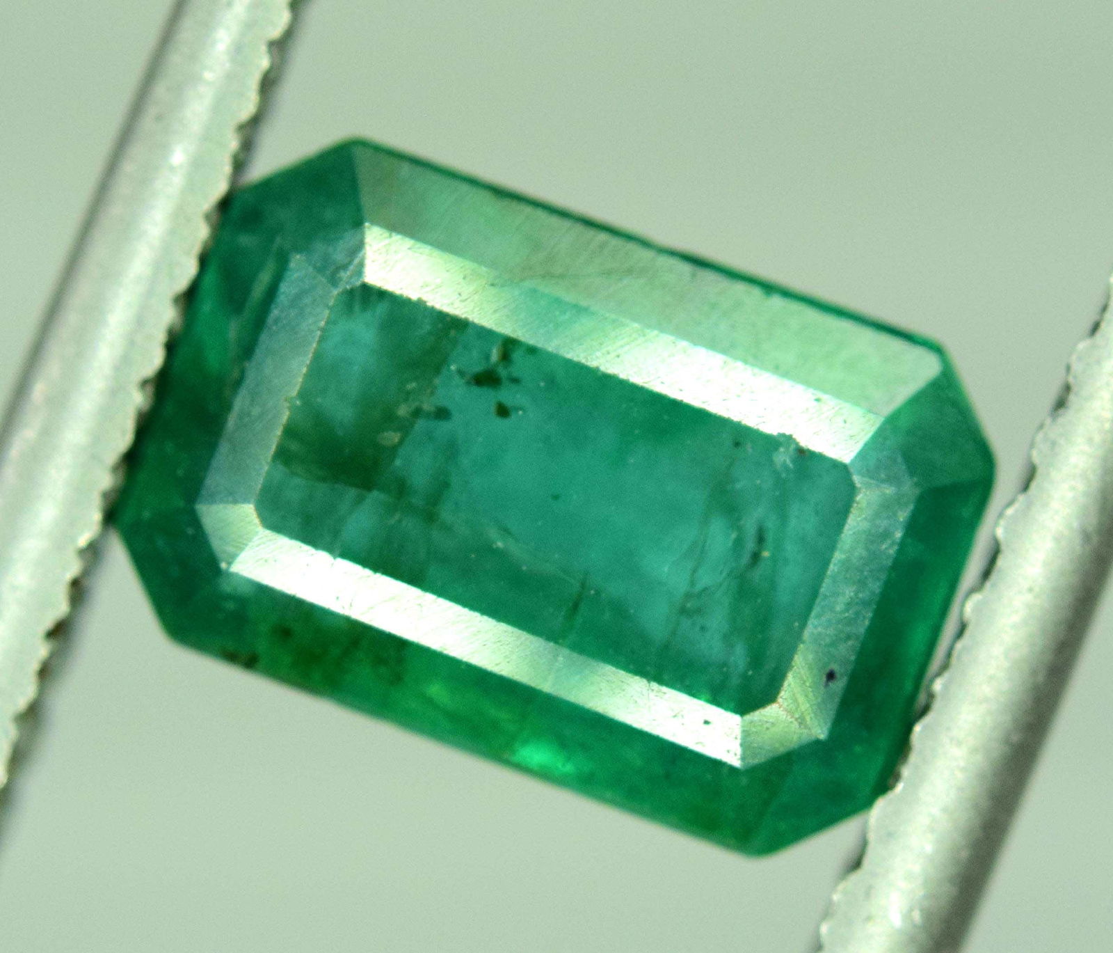 2.75 Carats Emerald Cut Deep Green Color Emerald Loose (1 of 5)
