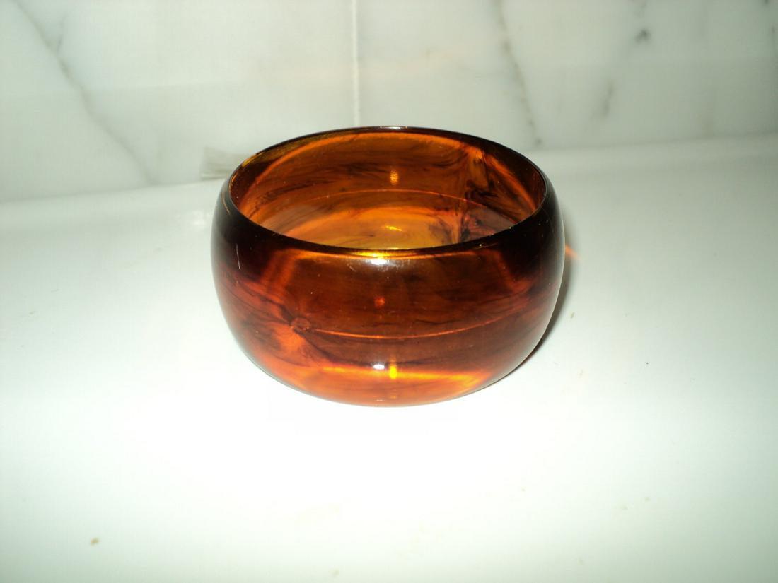 Vintage 1950s Tortoise/Bakelite Wide Closed Bangle: Vintage from the 1950s Materials Tortoise Bakelite, Plastic Plexy, Vintage Bangle more Description This is a Stunning Estate Find of a 98 year old Woman. It is from the very late 1940s early 1950s. Wi