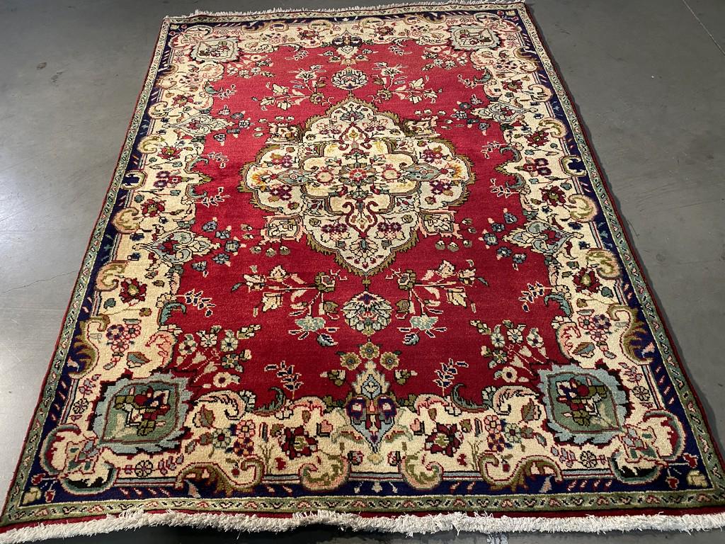 STUNNING UNIQUE PERSIAN TABRIZ RUG 5x6.7 (1 of 8)