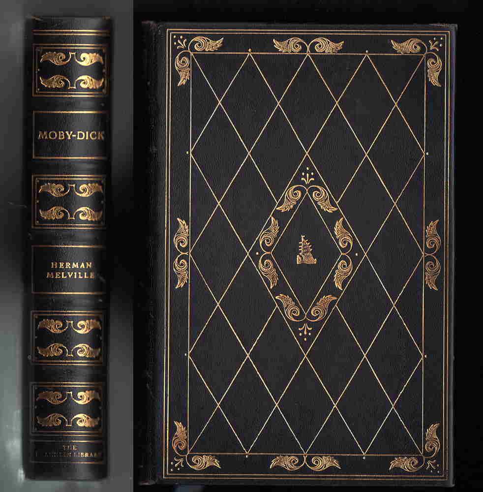 Moby Dick by Herman Melville: Limited Edition published 1974 exclusively for subscribers to The 100 Greatest Books of All Time. All edges gilt. Moire endpapers. An authentic Franklin Library limited edition volume that is no longe