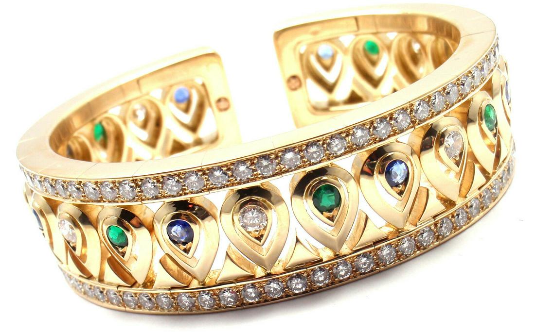 Authentic! Cartier 18k Yellow Gold Diamond Sapphire (1 of 12)