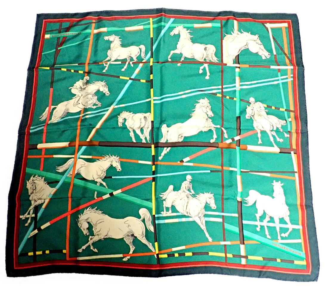 Authentic RARE! Hermes Carre Saut D'Obstacles Vintage (1 of 9)