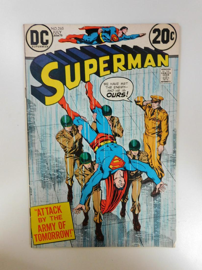 Superman #265: No Reserve! Superman #265. FN Shipping: Individual Comics: Flat-rate of $9.99 (1-8 comics) or $19.99 (9+ comics) to anywhere within the contiguous U.S. International: Foreign shipping rates are determ