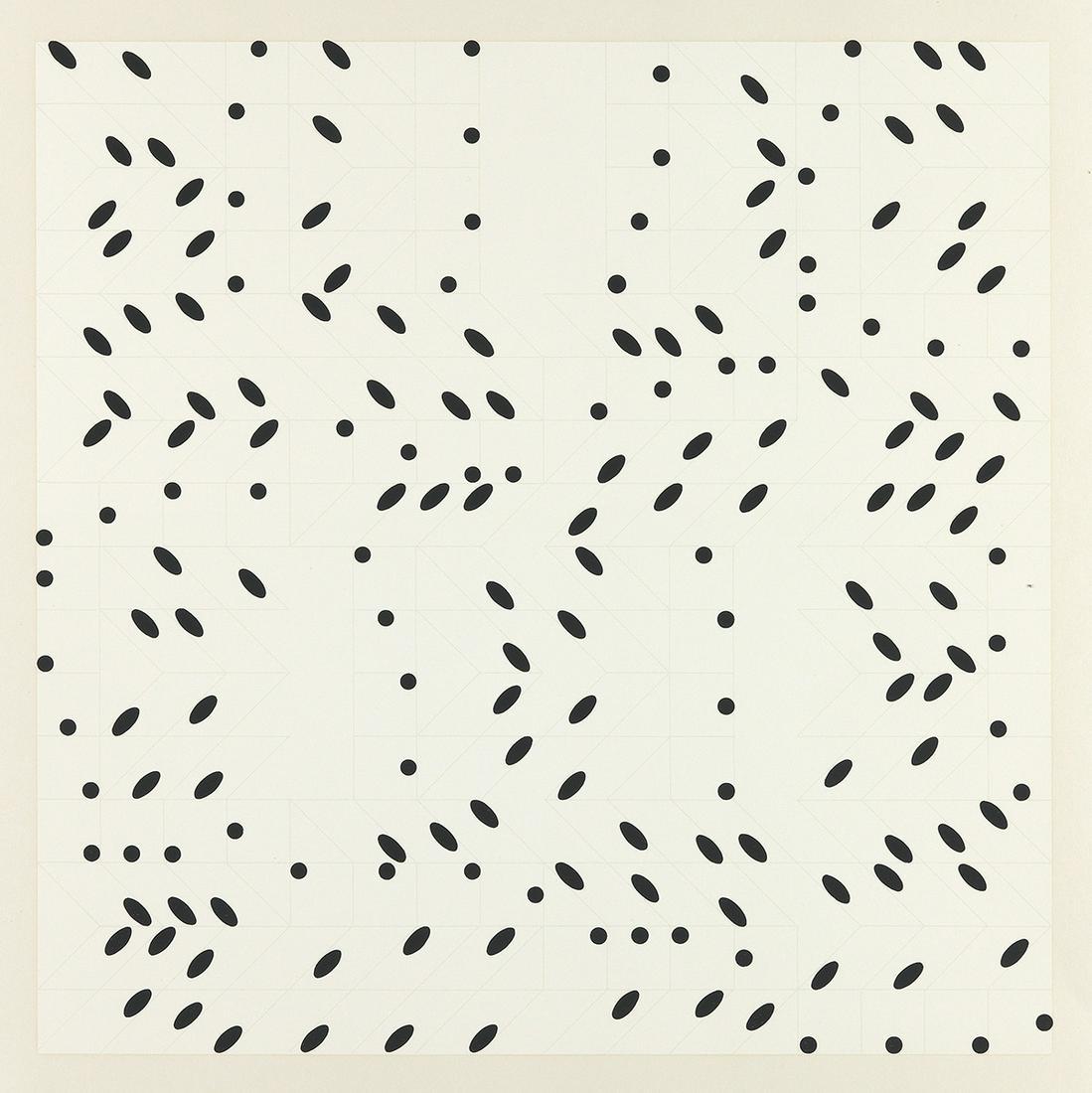 Larry Poons - Untitled: Title: Untitled Artist: Larry Poons Medium: Color screenprint Dimensions: 24 x 20 in. Description:1964, Edition of 500, From the portfolio X + X (Ten Works by Ten Painters), Published by the Wadsworth