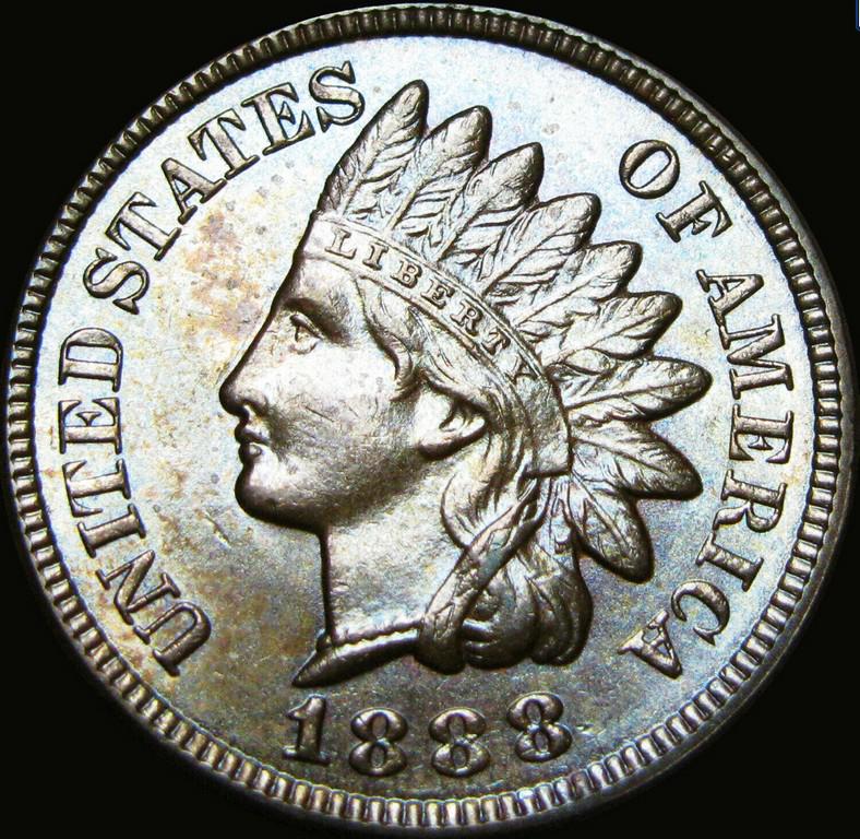1888 Indian Cent Beautiful Sharp Detail. Sweet looking: 1888 Indian Cent Beautiful Sharp Detail. Sweet looking 1888 BN. I would grade MS63 BV $150 Shipping: Domestic: Flat-rate of $10.00 to anywhere within the contiguous U.S. International: Foreign shippin