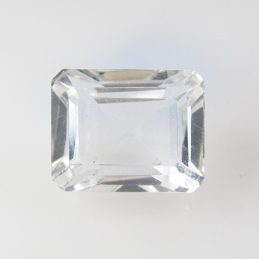 10.53 Ct Natural White Topaz Octagon Cut (1 of 2)