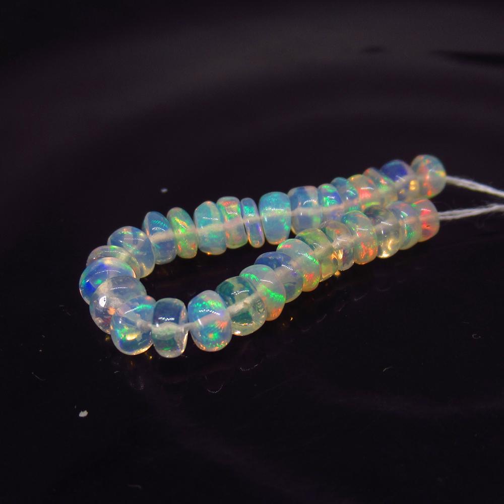 4.67 Ct Natural 30 Drilled Multi-Color Opal Beads (1 of 2)