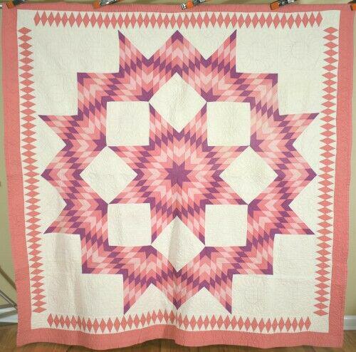 30's Broken Star Quilt, Diamond Border (1 of 9)