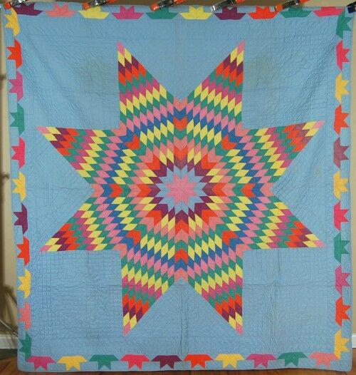 Lone Star Quilt w/Boat Border (1 of 9)