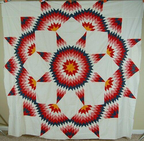 1890's Broken Star Quilt Top (1 of 5)