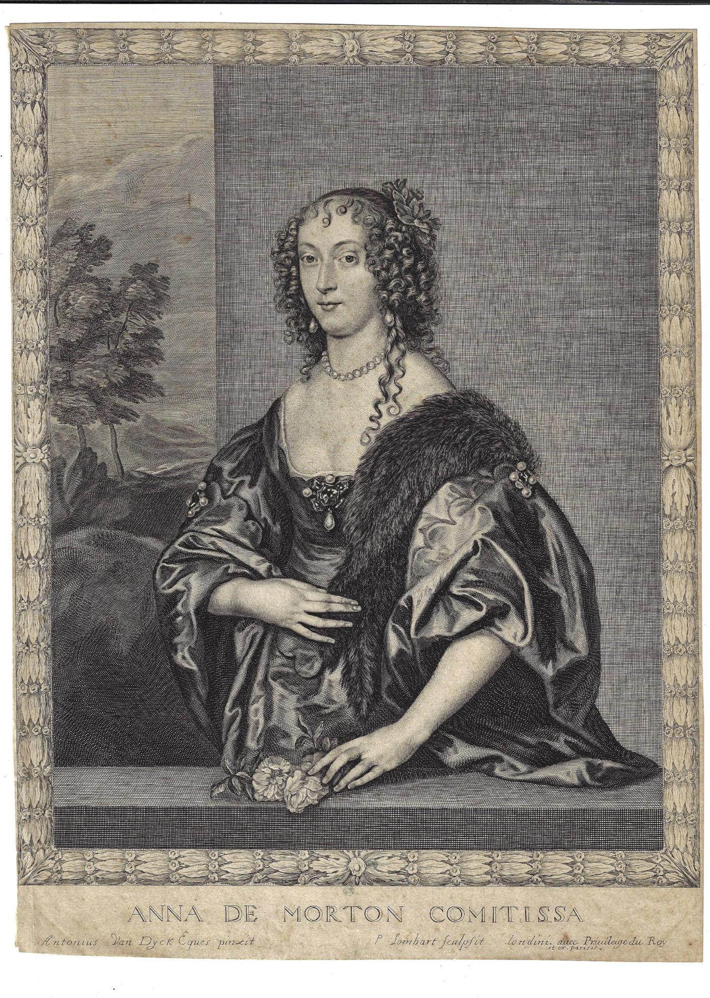 1662 Beautiful Engraving Van Dyck (1 of 1)