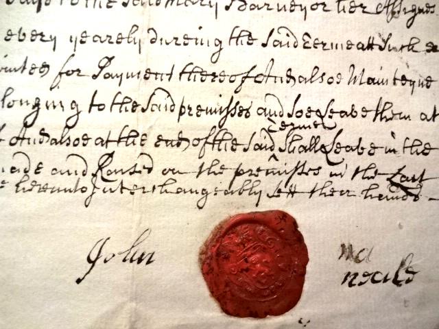 1752 English Indenture Norfolk Nice Seal (1 of 2)