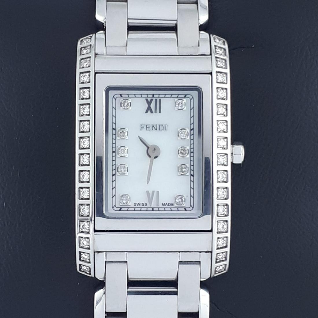 Fendi - Ref:020-7600L-710 - Women - 2011-present: Brand : Fendi Ref : 020-7600L-710 Gender : Women Movement : Quartz Type : Analogue wristwatch Total Lenght : 17 cm / 6,69 inch (Including Watch Case) Case Size : 34 x 21 mm / 1,34 x 0,83 Inch