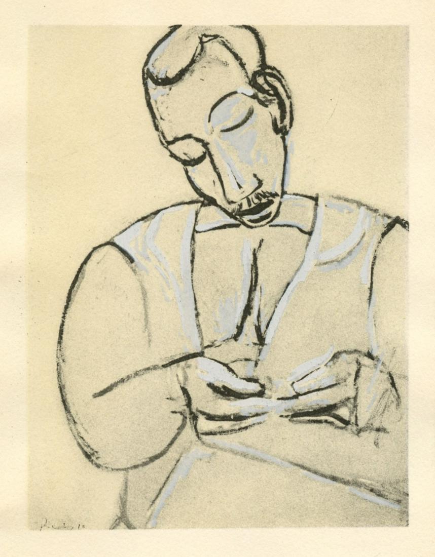 Pablo Picasso pochoir "Marlin roulant une cigarette" (1 of 1)