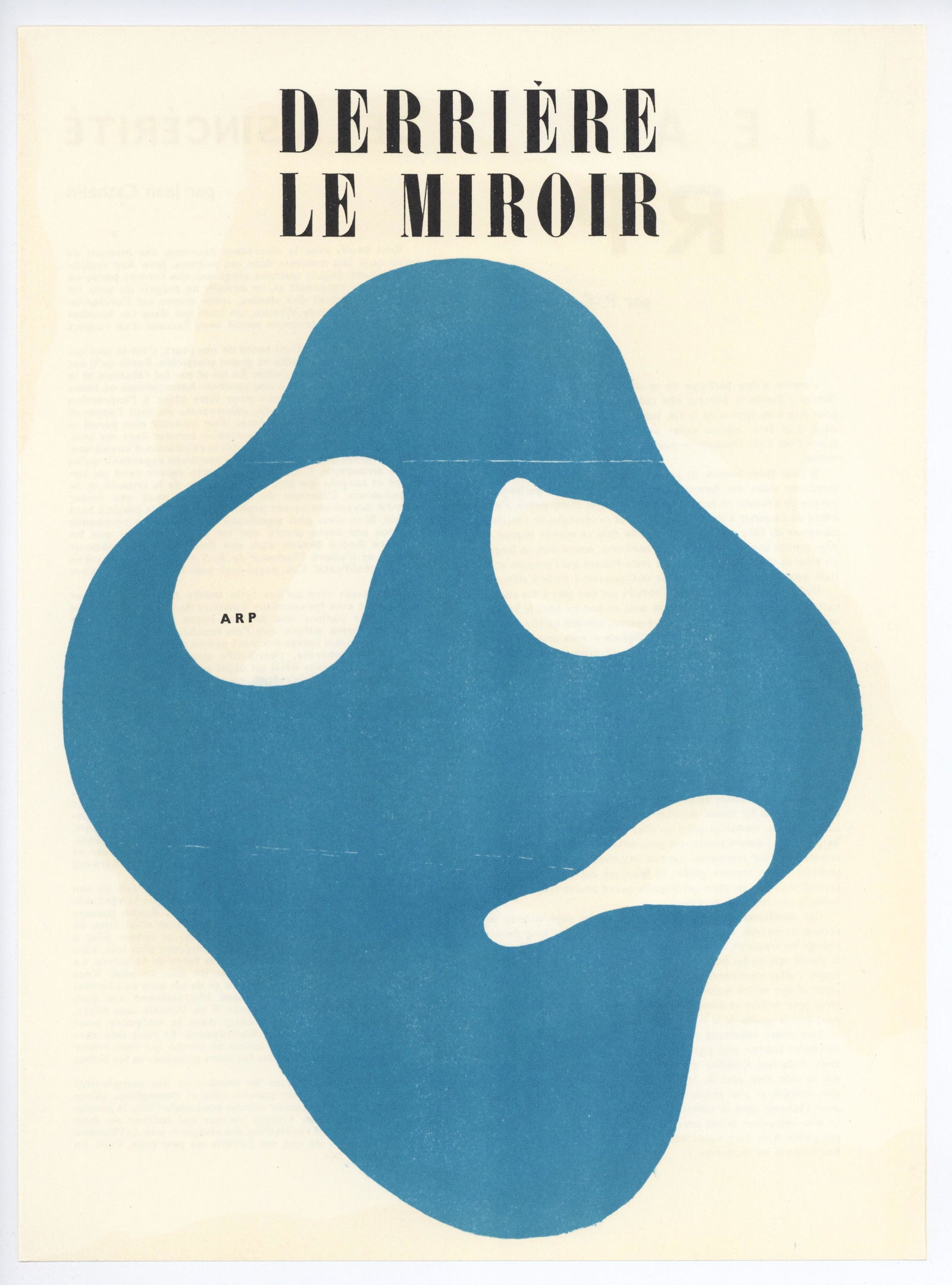 Jean Hans Arp original woodcut, 1950 (1 of 1)