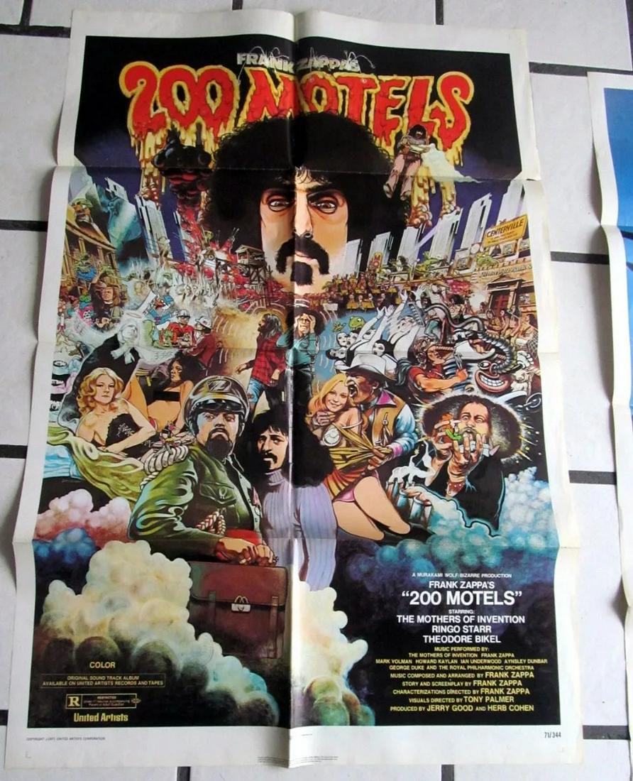 200 MOTELS 1971 ORIGINAL MOVIE POSTER FRANK ZAPPA - (1 of 4)
