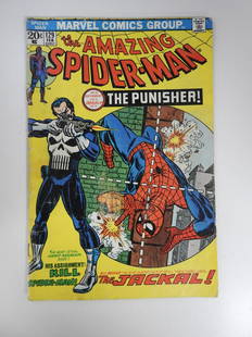 Amazing Spider-Man #129 1st App. of the Punisher: No Reserve! Amazing Spider-Man #129 1st App. of the Punisher. GD+ 2 small pieces of tape on cover Shipping:Individual Comics: Flat-rate of $9.99 (1-8 comics) or $19.99 (9+ comics) to anywhere within