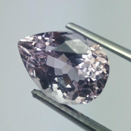 4.00 CTS NATURAL KUNZITE LIGHT PINK GOOD LUSTER PEAR (1 of 5)