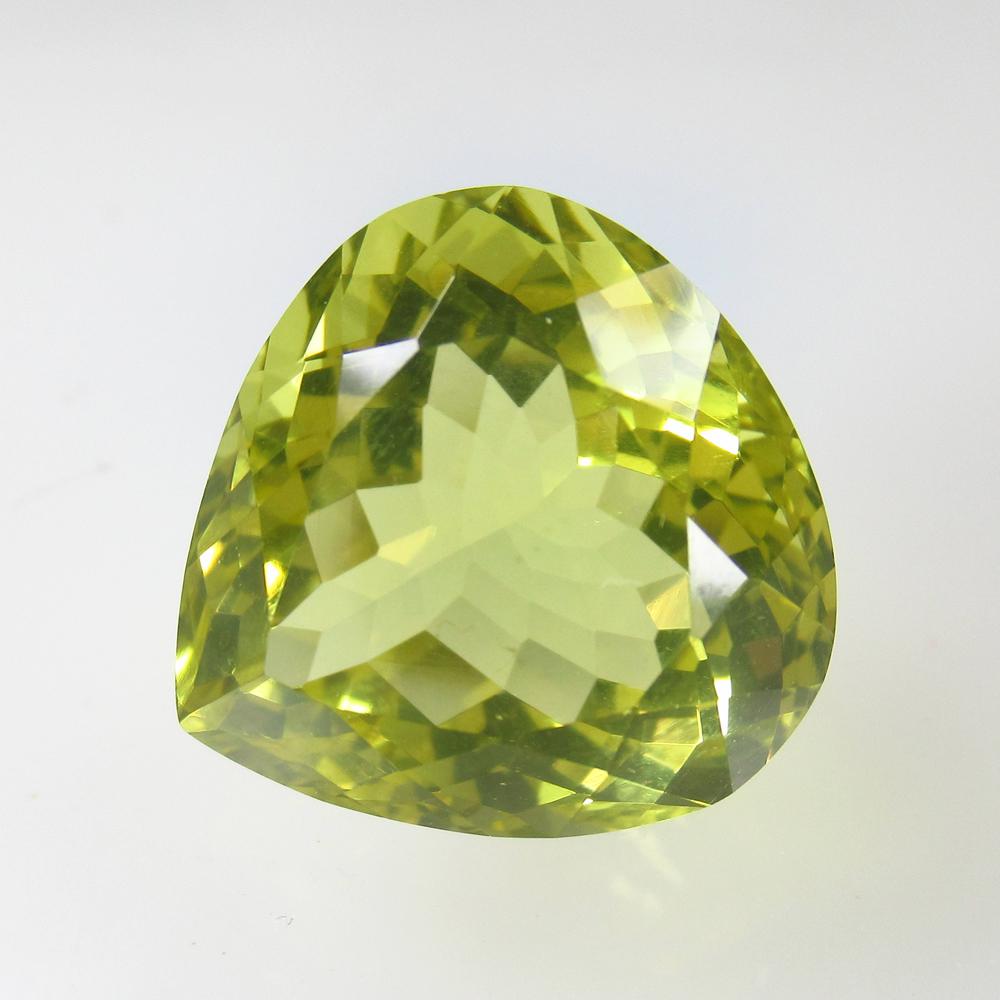 12.14 Ct Natural Lemon Quartz Pear Cut (1 of 2)