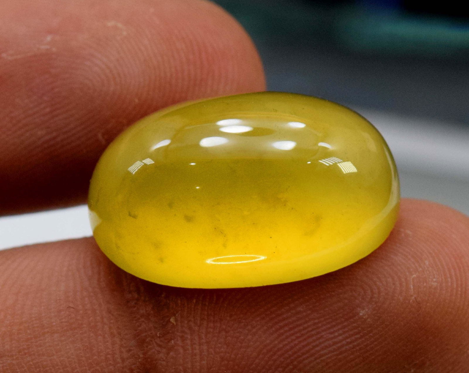 24.90 cts Natural Solar Idocrase Cabochon ~ 22*14*09 mm (1 of 4)