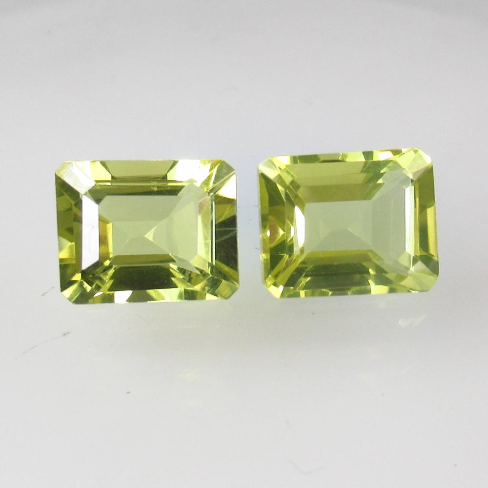7.00 Ctw Natural Lemon Quartz Octagon Pair: Title: 7.00 Ctw Natural Lemon Quartz Octagon Pair Stone Clarity: VVS Gemstones: Lemon Quartz Carat Weights: 7 Size/Dimensions: 10.00 x 8.00 x 6.00 mm / 2 PC's Additional Information: Top Quality Luste
