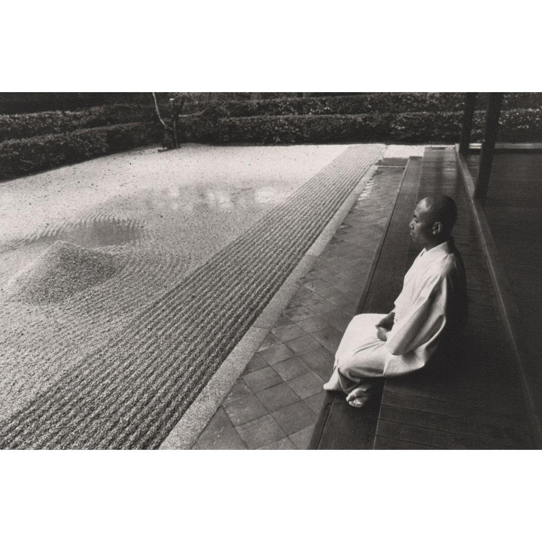 EDOUARD BOUBAT - Zen Garden in Kyoto, Japan 1974: Artist: EDOUARD BOUBAT Print Title: Zen Garden in Kyoto, Japan 1974 Medium: Sheet-Fed Gravure Printing Date: 1980's Printed in Spain Image Size: 4 x 6.5 inches Edouard Boubat (1923-1999) was a French