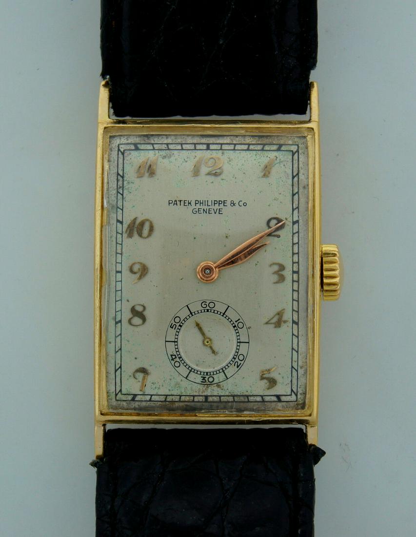 Vintage 1940s PATEK PHILIPPE YELLOW GOLD MEN'S WATCH (1 of 8)