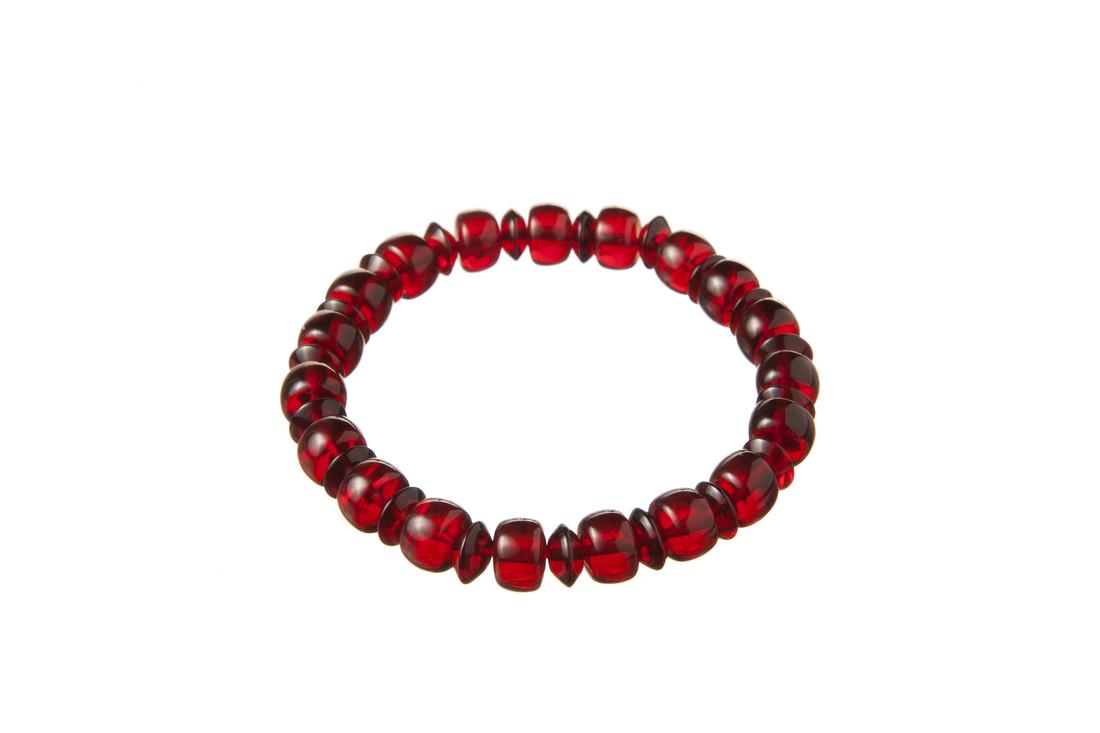 Precious Ruby Red Amber Bracelet (1 of 1)