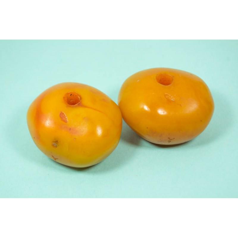 115 g. Vintage 2 butterscotch beads amber Bakelite (1 of 10)