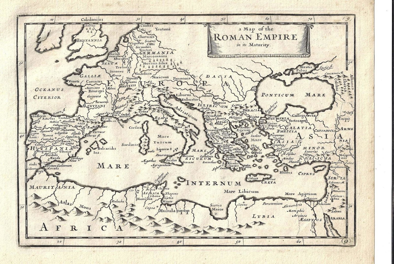 1747 Map of the Roman Empire at Maturity (1 of 2)