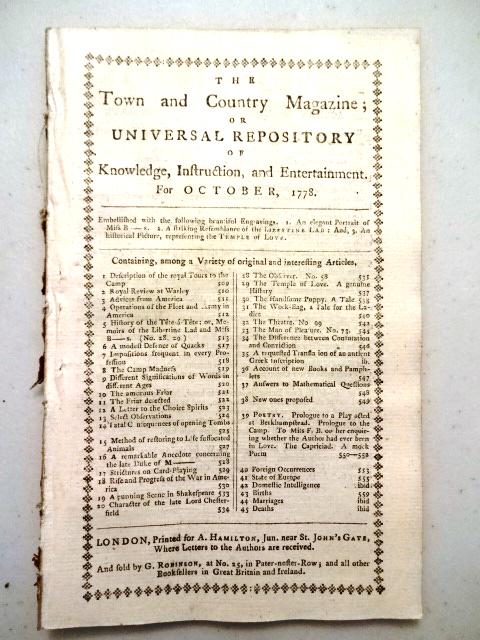 1778 Magazine Revolutionary War (1 of 4)